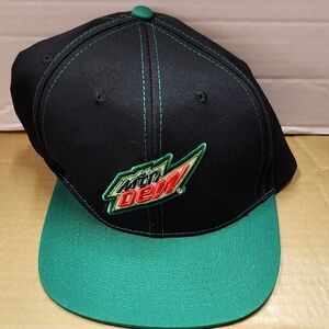 Mountain Dew Black and Green Cap Retro From 2012 New